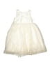 Special Editions 100% Polyester Solid Ivory Dress Size 4T - photo 1
