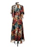 Club Monaco 100% Polyester Tropical Red Cocktail Dress Size 0 - photo 2