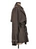 Gap 100% Polyester Gray Trenchcoat Size M - photo 4