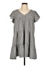 Mi ami Checkered-gingham Gray Casual Dress Size L - photo 1
