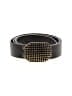Assorted Brands 100% Leather Black Leather Belt Size 30 waist - photo 1