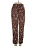 Old Navy Animal Print Brown Linen Pants Size XS - photo 1