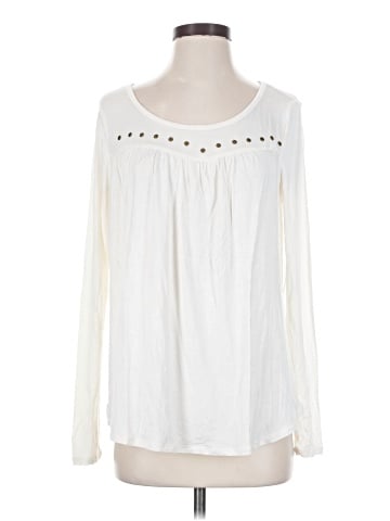 Color Thread Long Sleeve Blouse (view 1)