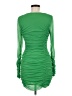H&M 100% Polyester Green Cocktail Dress Size M - photo 2