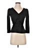 J.Crew 100% Polyester Black 3/4 Sleeve Blouse Size 00 (petite) - photo 1