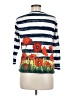 August Silk Blue 3/4 Sleeve Top Size M - photo 2