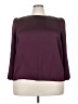 Vince Camuto 100% Polyester Burgundy 3/4 Sleeve Top Size 2X - photo 1