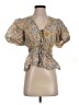 Shoshanna Tan Short Sleeve Blouse Size S - photo 1