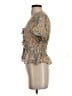 Shoshanna Tan Short Sleeve Blouse Size S - photo 5