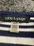 Cable & Gauge Stripes White Pullover Sweater Size M - photo 7