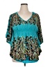 Madison Teal 3/4 Sleeve Blouse Size XL - photo 1
