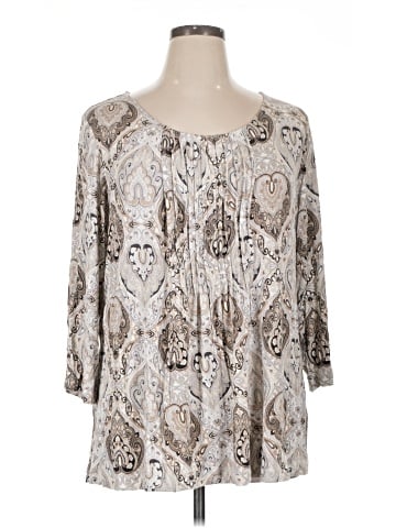 Croft & Barrow 3/4 Sleeve Blouse (view 1)