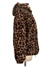 Stateside Animal Print Brown Faux Fur Jacket Size L - photo 4