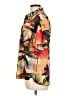 Le Superbe 100% Polyester Tropical Orange Short Sleeve Blouse Size 10 - photo 5