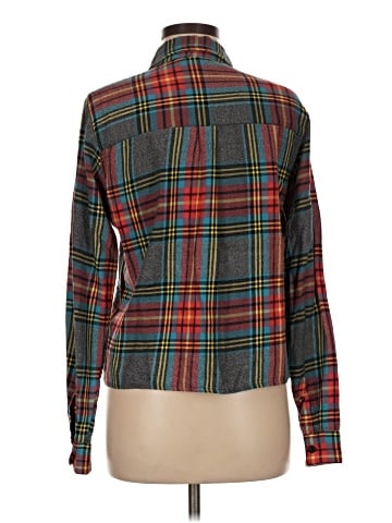 Topshop Long Sleeve Button-Down Shirt (view 2)