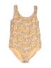 Crewcuts Floral Yellow One Piece Swimsuit Size 4 - 5 - photo 1