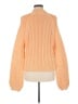 Free People 100% Cotton Orange Pullover Sweater Size M - photo 2
