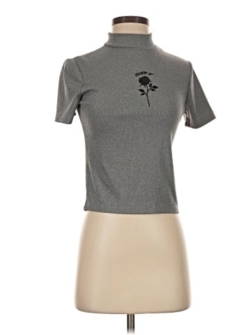 Charlotte Russe Short Sleeve Turtleneck (view 1)