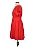 Halara Solid Red Casual Dress Size L - photo 5