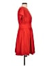 Halara Solid Red Casual Dress Size L - photo 4