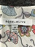 Rose + Olive 100% Polyester Floral Ivory 3/4 Sleeve Blouse Size 2X - photo 6