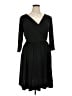 Lane Bryant Solid Black Casual Dress Size 14 - 16 Plus - photo 1