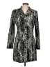A. Byer 100% Polyester Animal Print Silver Coat Size L - photo 1