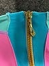 Unbranded Color Block Teal Rash Guard Size 8 - photo 4