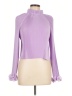 Tibi 100% Polyester Purple Long Sleeve Turtleneck Size L - photo 1