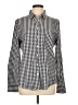 C. Wonder 100% Cotton Checkered-gingham Blue Long Sleeve Button-Down Shirt Size L - photo 1