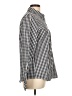 C. Wonder 100% Cotton Checkered-gingham Blue Long Sleeve Button-Down Shirt Size L - photo 4