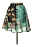 Alice McCall 100% Polyester Tropical Black Casual Skirt Size 4 - photo 2
