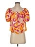 Sanctuary 100% Cotton Orange Short Sleeve Blouse Size S - photo 1