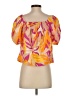 Sanctuary 100% Cotton Orange Short Sleeve Blouse Size S - photo 2