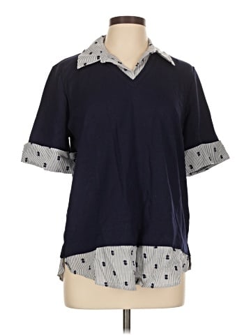 Jones New York Signature Short Sleeve Blouse (view 1)