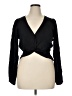 Minkpink Black Long Sleeve Blouse Size XL - photo 1