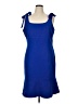 Julia Jordan Solid Blue Cocktail Dress Size 16 - photo 1