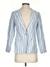 Ann Taylor LOFT Stripes Blue Blazer Size 2 Petite - photo 1
