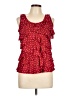 Roz & Ali 100% Polyester Red Sleeveless Blouse Size Lg Petite - photo 1