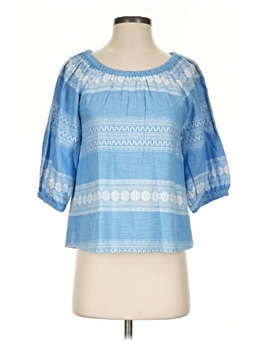 Sail to Sable 3/4 Sleeve Blouse (view 1)