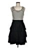 BCBGMAXAZRIA Stripes Black Casual Dress Size 8 - photo 1