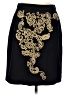 Floreat 100% Cotton Paisley Black Formal Skirt Size 8 - photo 1