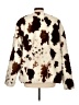Old Navy 100% Polyester Animal Print Brown Faux Fur Jacket Size L - photo 2