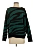 Cyrus Animal Print Green Pullover Sweater Size S - photo 1