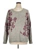 Liz Claiborne Floral Gray Pullover Sweater Size XL - photo 1