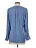 Zara Basic 100% Polyester Blue Long Sleeve Blouse Size XS - photo 2