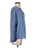 Zara Basic 100% Polyester Blue Long Sleeve Blouse Size XS - photo 4
