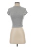 Shein Gray Short Sleeve Turtleneck Size 4 - photo 1