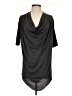 Helmut Lang 100% Silk Black Short Sleeve Turtleneck Size S - photo 1