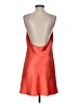 Double Zero 100% Polyester Solid Orange Cocktail Dress Size S (estimated) - photo 2